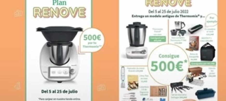 RENOVE THERMOMIX!! Cualquier modelo antiguo, funcione o no, cheque Regalo 500€