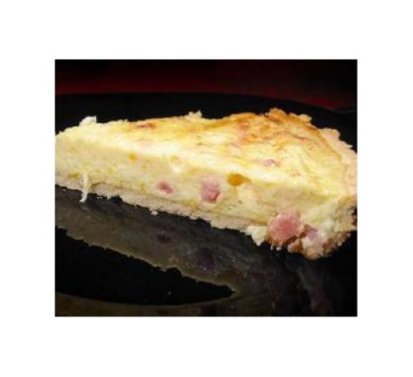 Quiche de jamón y queso